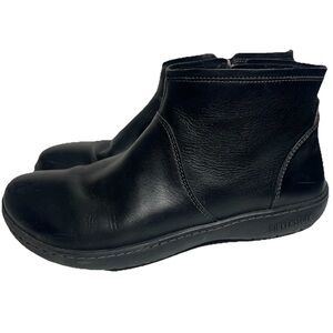 Birkenstock Bennington Black Leather Ankle Boots Booties - 37 / 7
